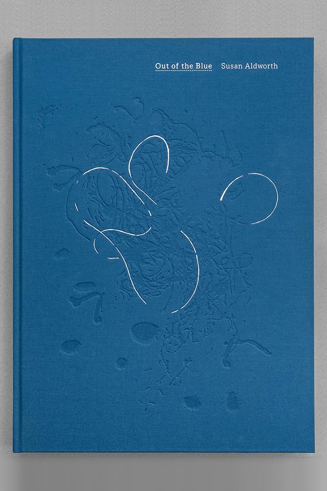 <strong>Out of the Blue</strong>, Artist’s book. Susan Aldworth, 42 x 30 cms. 2020.