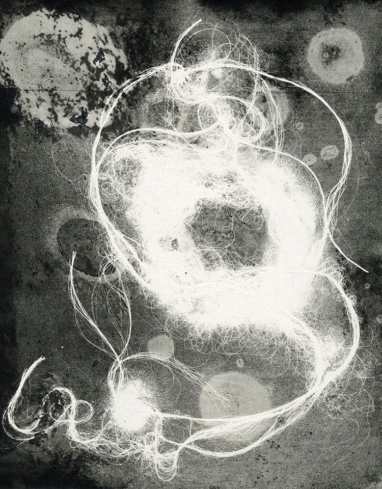Modern Alchemy 9c, Susan Aldworth, etching, aquatint and monotype, 31 x 24.5 cms, 2023